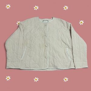 Bagatelle Women's Cream and White Winter Coat